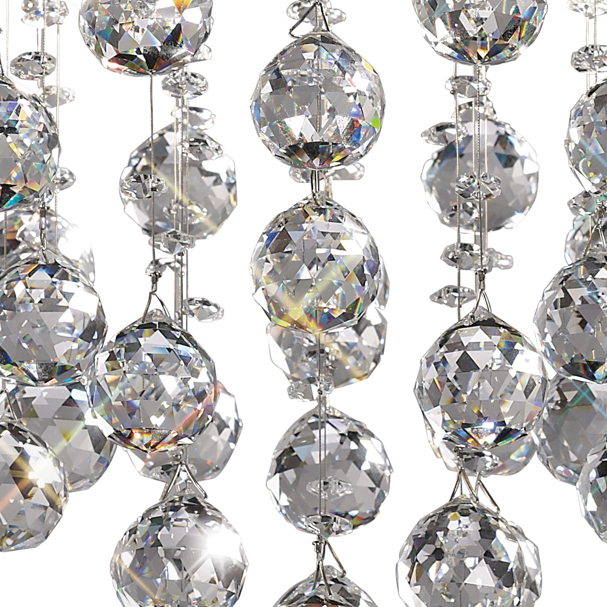 Colorado Crystal Ceiling Lights Diyas Flush Crystal Fittings